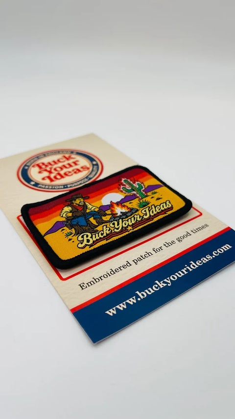 Buck Your Ideas Angry Cowboy Velcro Patch