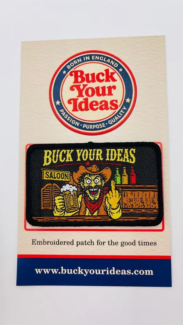 Buck Your Ideas Drunk Cowboy Velcro Patch