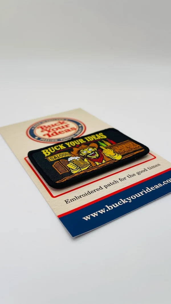 Buck Your Ideas Drunk Cowboy Velcro Patch
