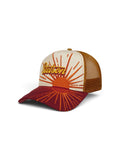 Stetson Rising Sun Trucker Cap - Dark Red