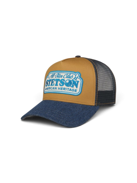 Stetson Bowling All Star Club Trucker Cap - Denim