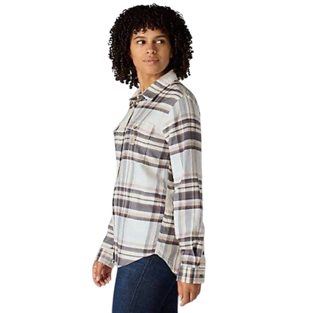 Carhartt Womens TENCEL Fibre Series Relaxed Fit Long Sleeve Flannel Shirts