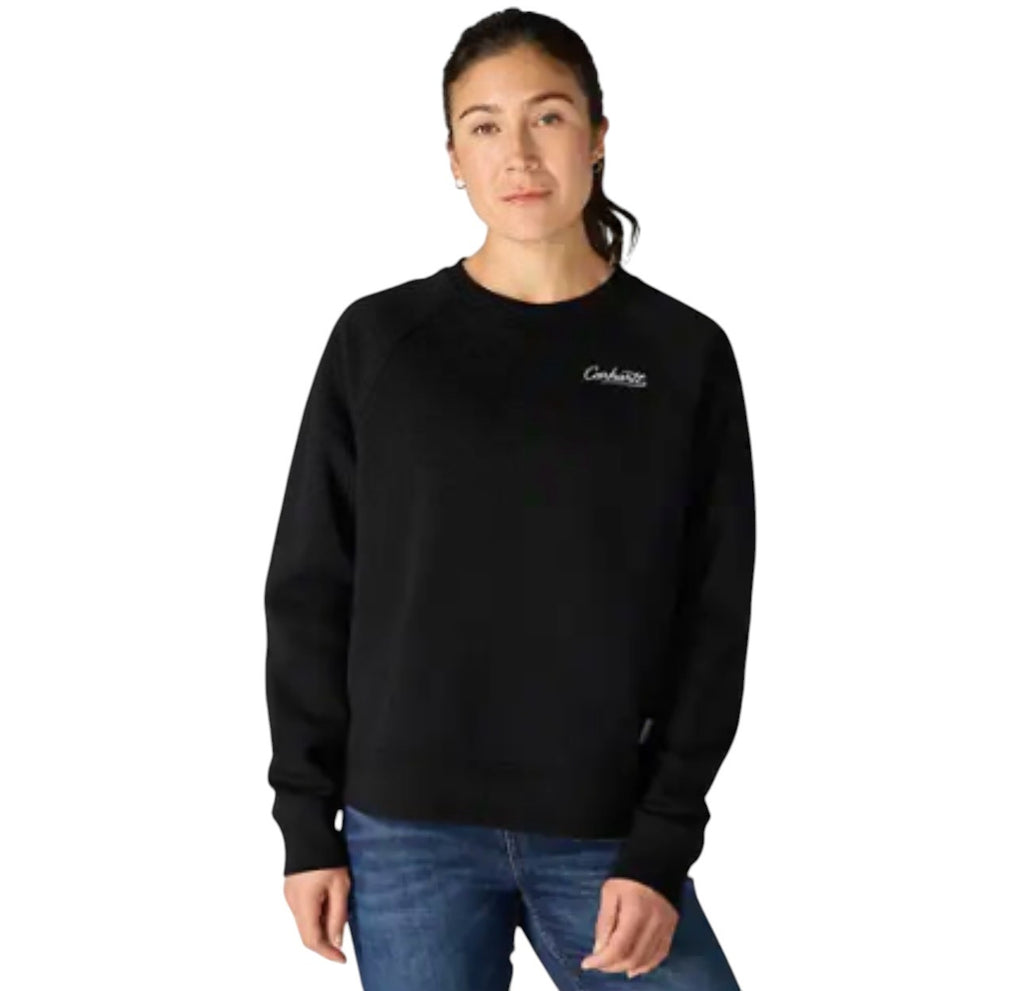 Carhartt Womens Sawyer Crewneck Sweatshirts - Black