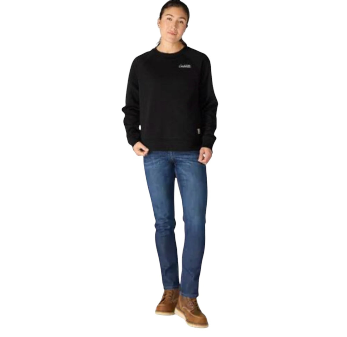Carhartt Womens Sawyer Crewneck Sweatshirts - Black