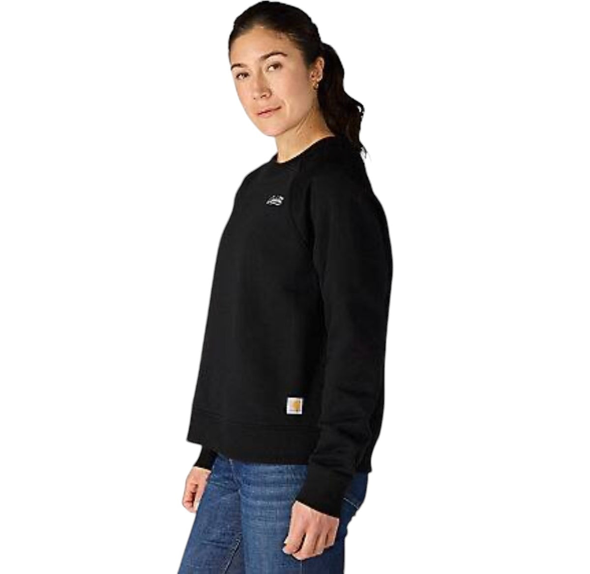 Carhartt Womens Sawyer Crewneck Sweatshirts - Black