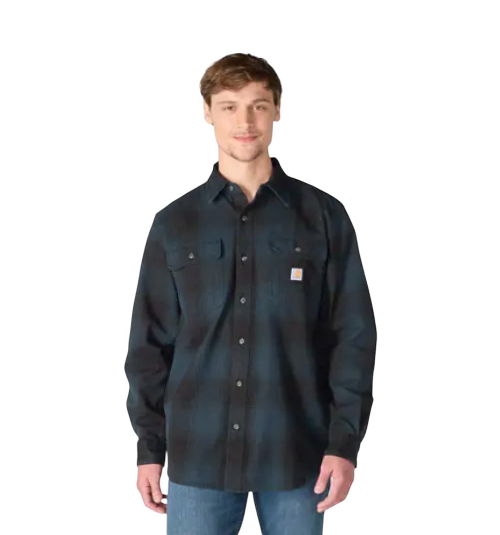 Carhartt M Loose Fit Heavyweight Flannel Long-Sleeve Plaid Shirts