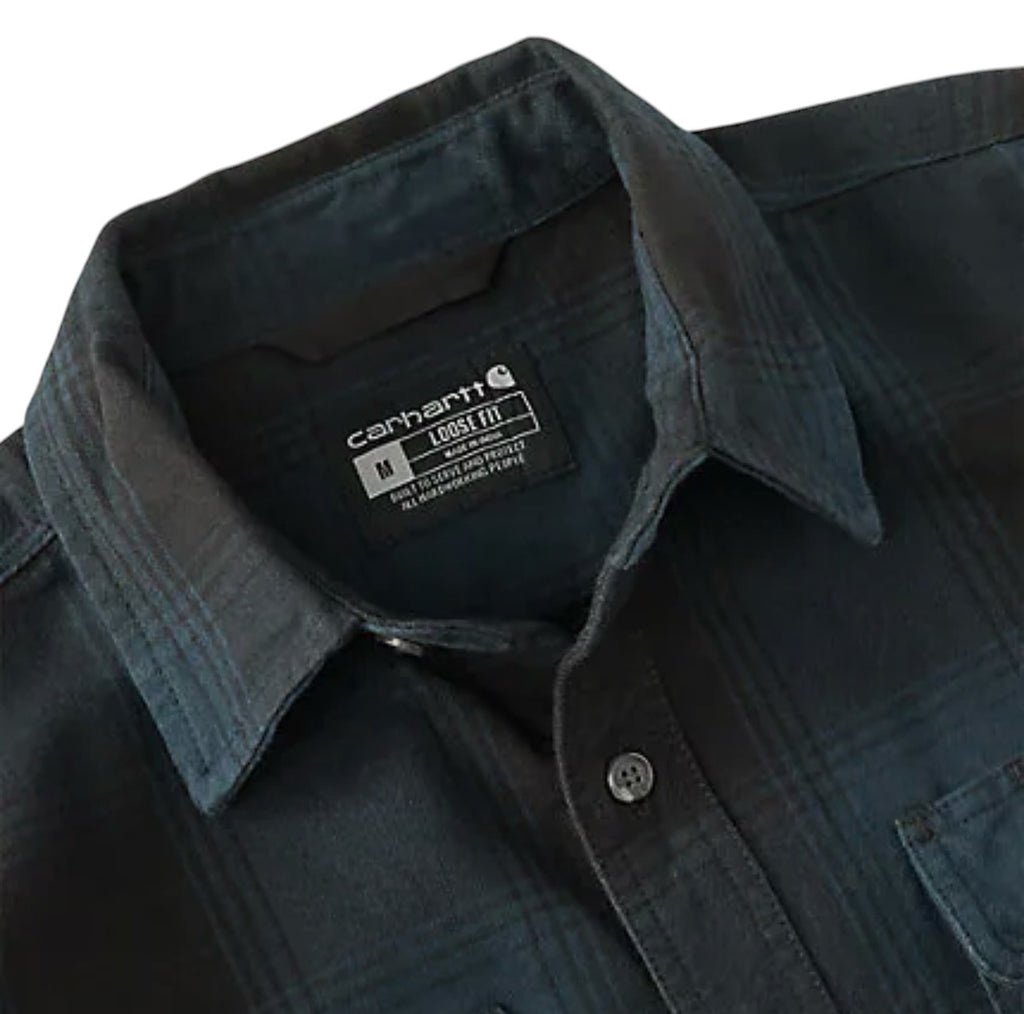 Carhartt M Loose Fit Heavyweight Flannel Long-Sleeve Plaid Shirts