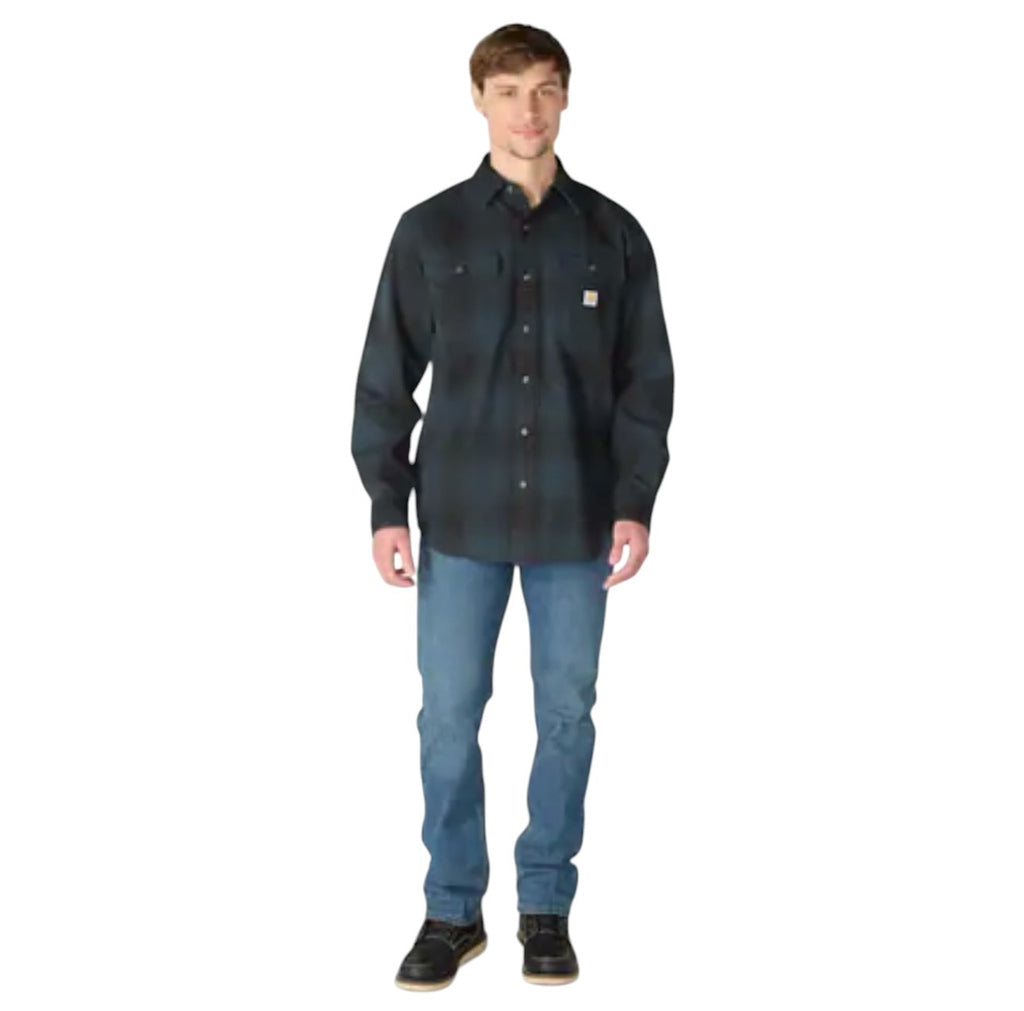 Carhartt M Loose Fit Heavyweight Flannel Long-Sleeve Plaid Shirts