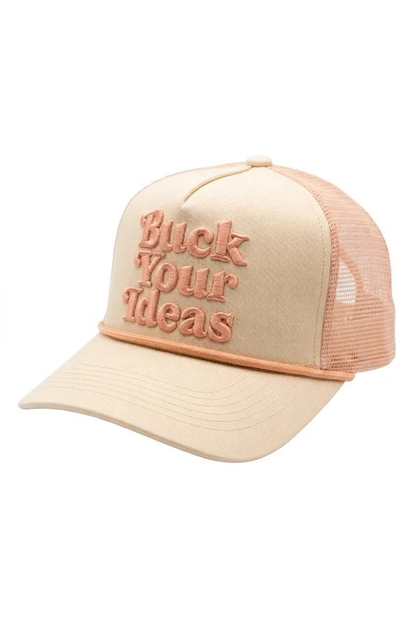 Buck Your Ideas Peaches & Cream Trucker Cap