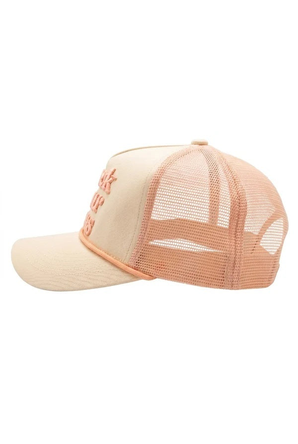 Buck Your Ideas Peaches & Cream Trucker Cap