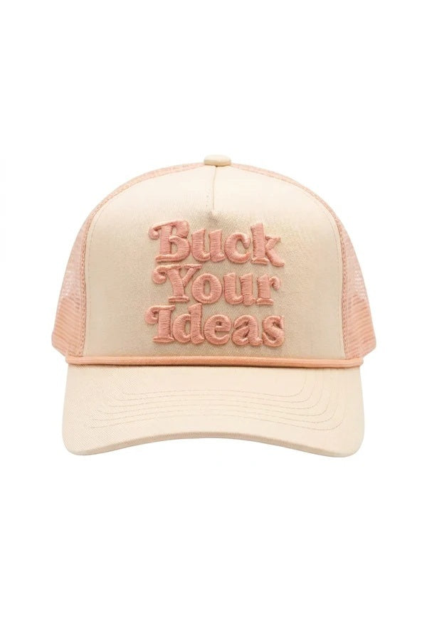 Buck Your Ideas Peaches & Cream Trucker Cap