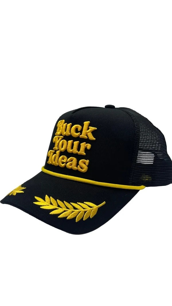 Buck Your Ideas True Trucker Cap - Black / Gold