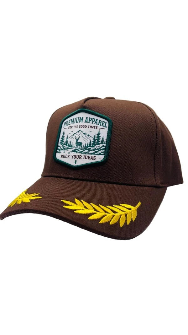 Buck Your Ideas Feather Mountain Cap - Brown