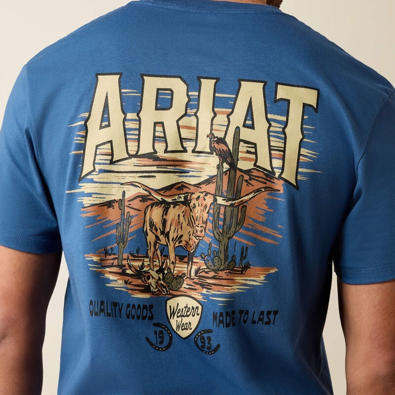Ariat Lone Longhorn T-Shirts - Grisalle