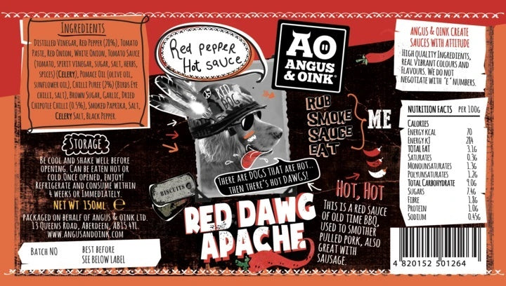 Red Dawg Apache Hot Sauce 150ml
