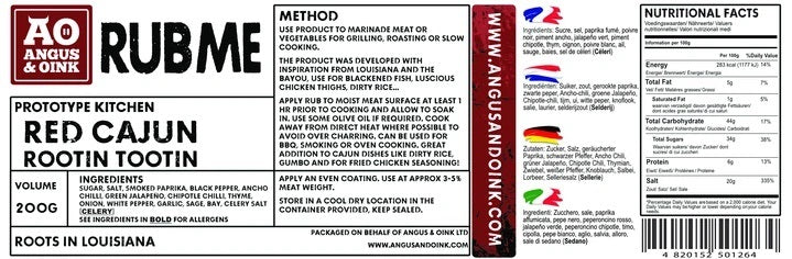Red Cajun Seasoning 220g
