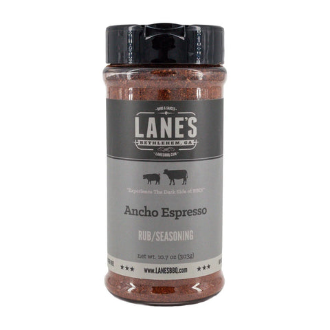 Lane's BBQ 'Ancho Espresso' Rub (10.7oz) 303g