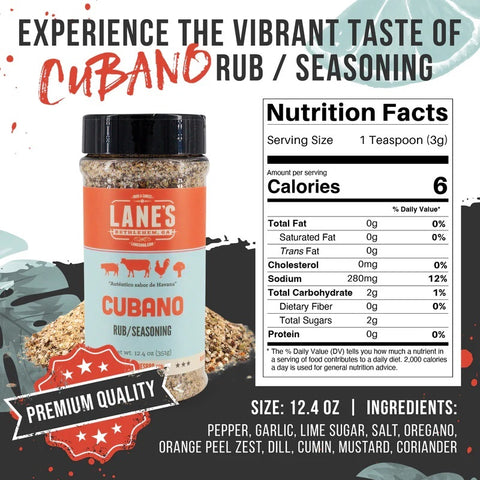 Lane's BBQ 'Cubano' Rub (12.4oz) 351g