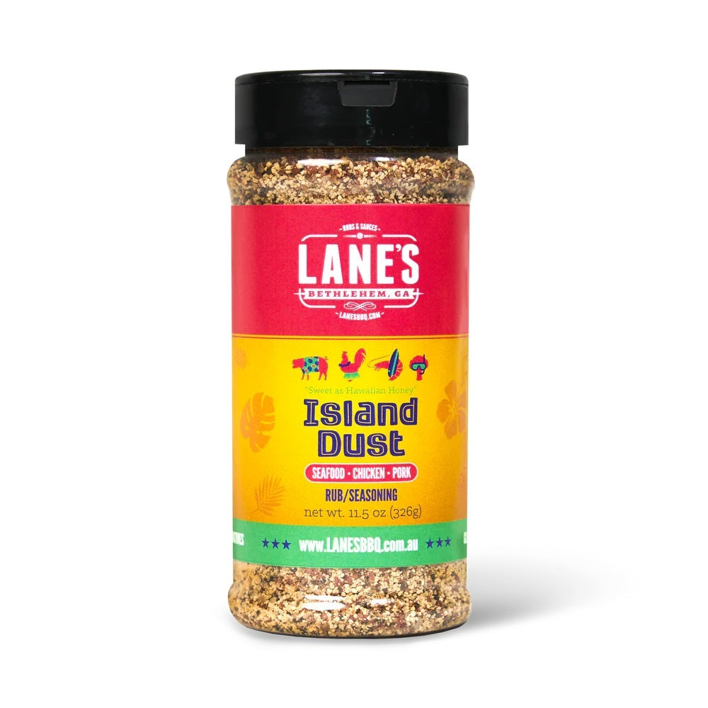 Lane's BBQ' Island Dust' Rub - 326g (11.5oz)