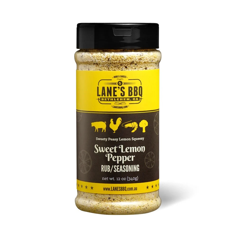 Lane's BBQ 'Sweet Lemon Pepper' Rub 360g (12.7oz)