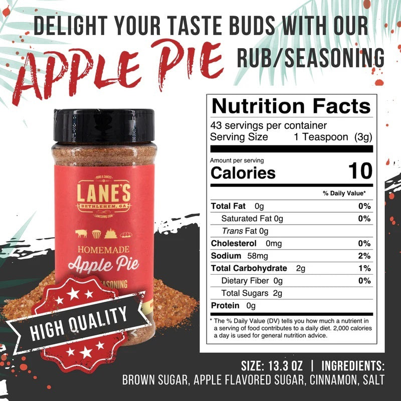 Lane's BBQ 'Homemade Apple Pie' Rub (13.3oz) 377g