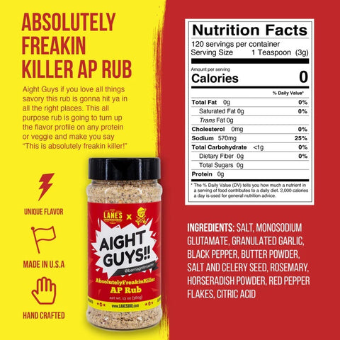 Lane's BBQ 'Bama's Absolutely Freakin Killer All Purpose' Rub (13oz) 360g