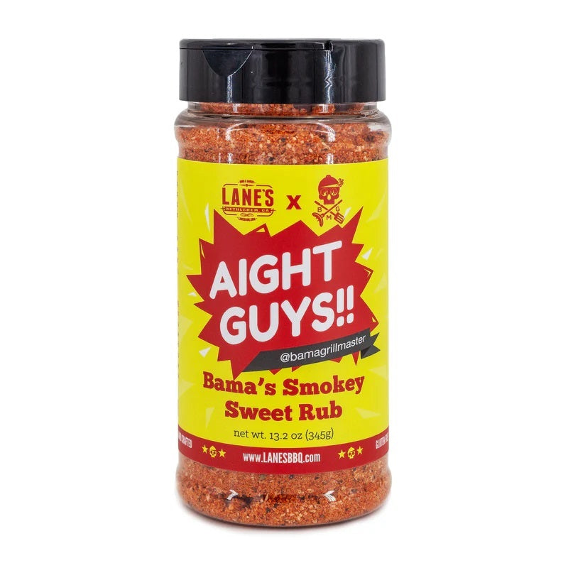 Lane's BBQ 'Aight Guys!! Bama's Smokey Sweet ' Rub 345g (13.2oz)