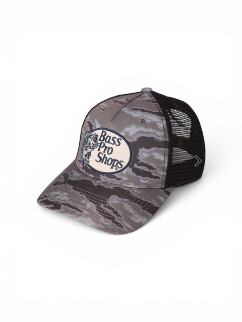 Bass Pro Performance Mesh-Back Cap - Black Camo