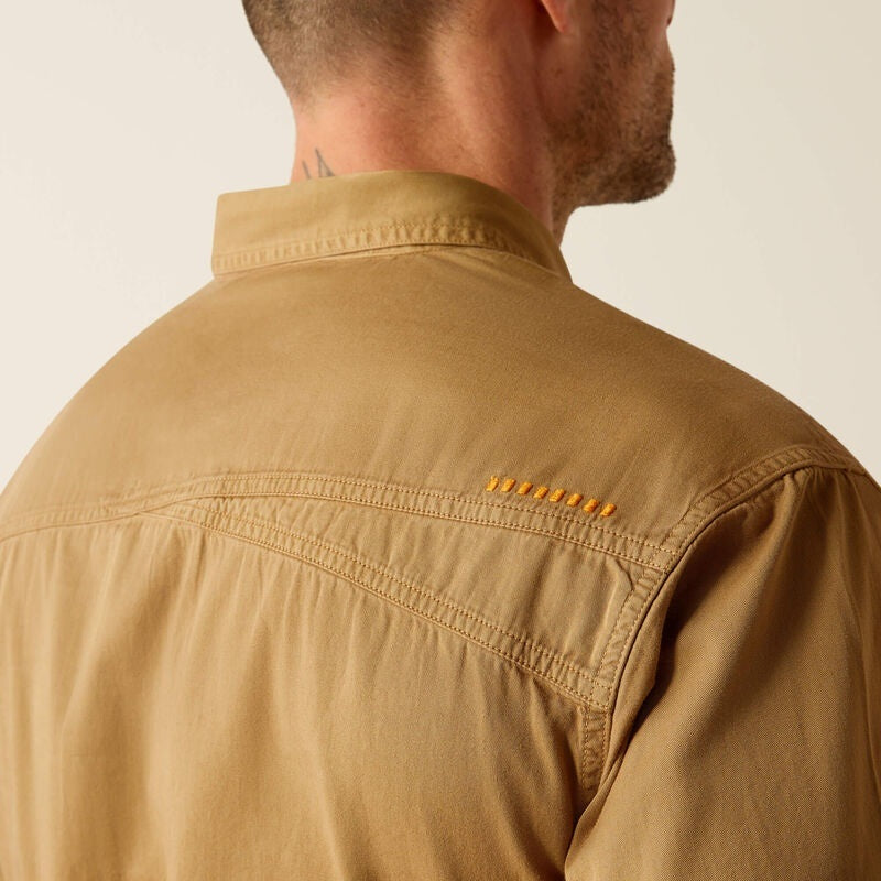 Ariat Rebar Washed Twill Work Shirts - Rebar Khaki