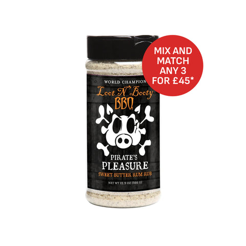 Loot N Booty BBQ Pirate's Pleasure Sweet Butter Rum Rub - 12.9oz (366g)