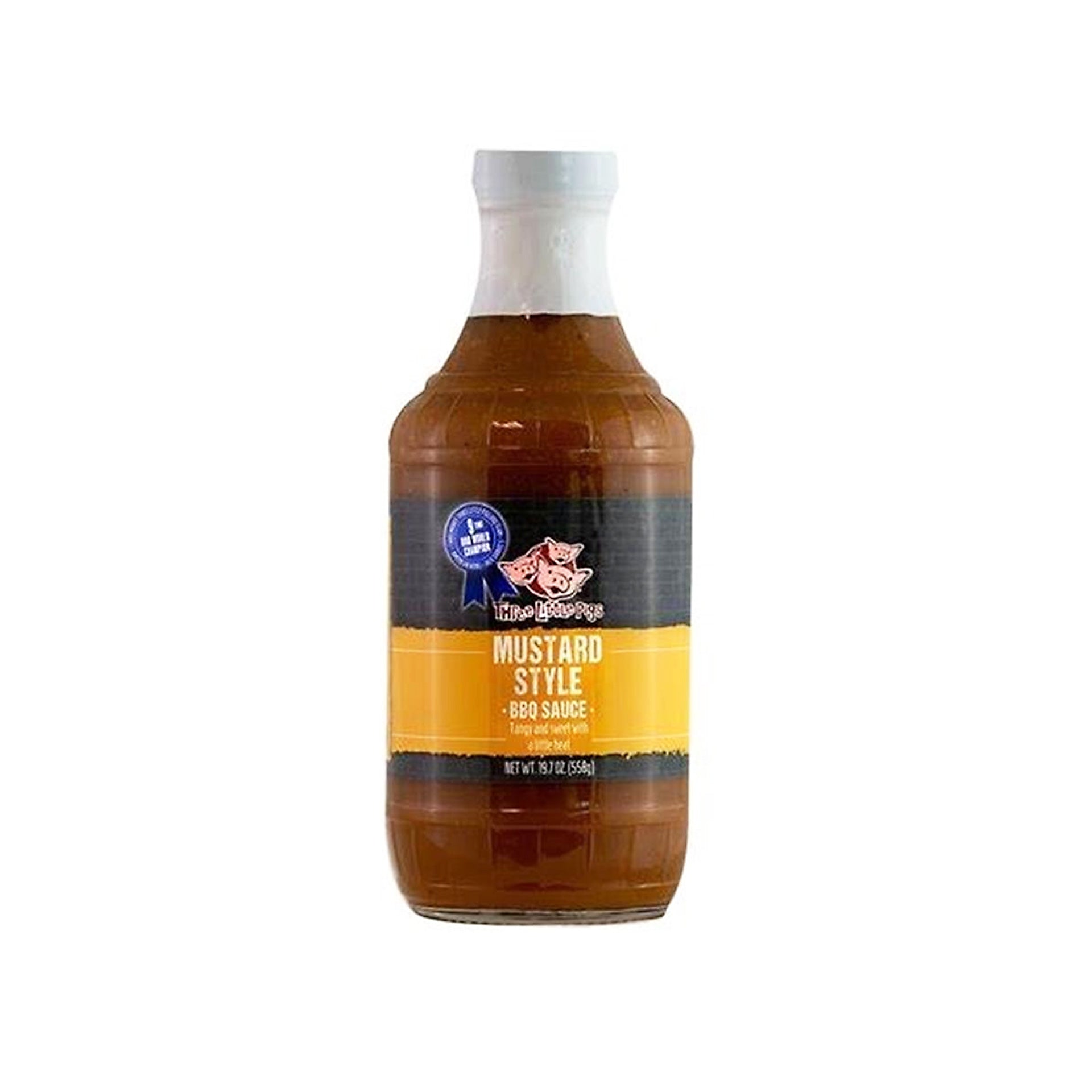 Three Little Pigs BBQ Mustard Style BBQ Sauce - 558g (19.7oz) - CLEARANCE