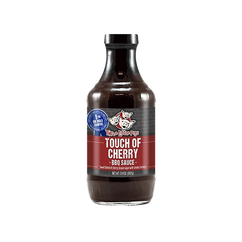 Three Little Pigs BBQ Touch of Cherry BBQ Sauce - 607g (21.4oz)