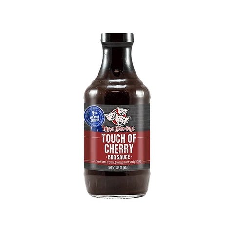 Three Little Pigs BBQ Touch of Cherry BBQ Sauce - 607g (21.4oz)
